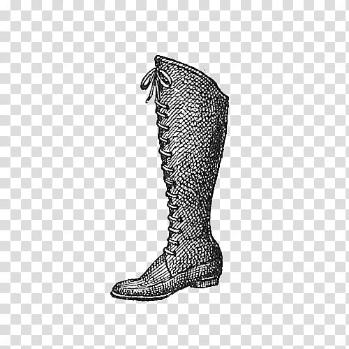 knee high boot sketch transparent background PNG clipart