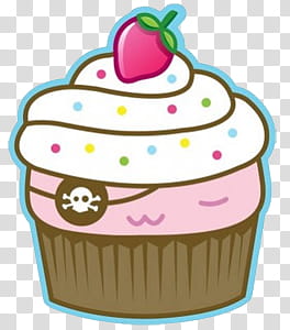 , cupcake with sprinkles drawing transparent background PNG clipart