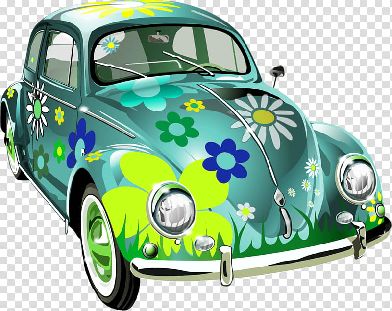 Classic Car, Volkswagen Beetle, Volkswagen Group, Volkswagen Type 2, Volkswagen Polo, Car Tuning, Vehicle, Sticker transparent background PNG clipart