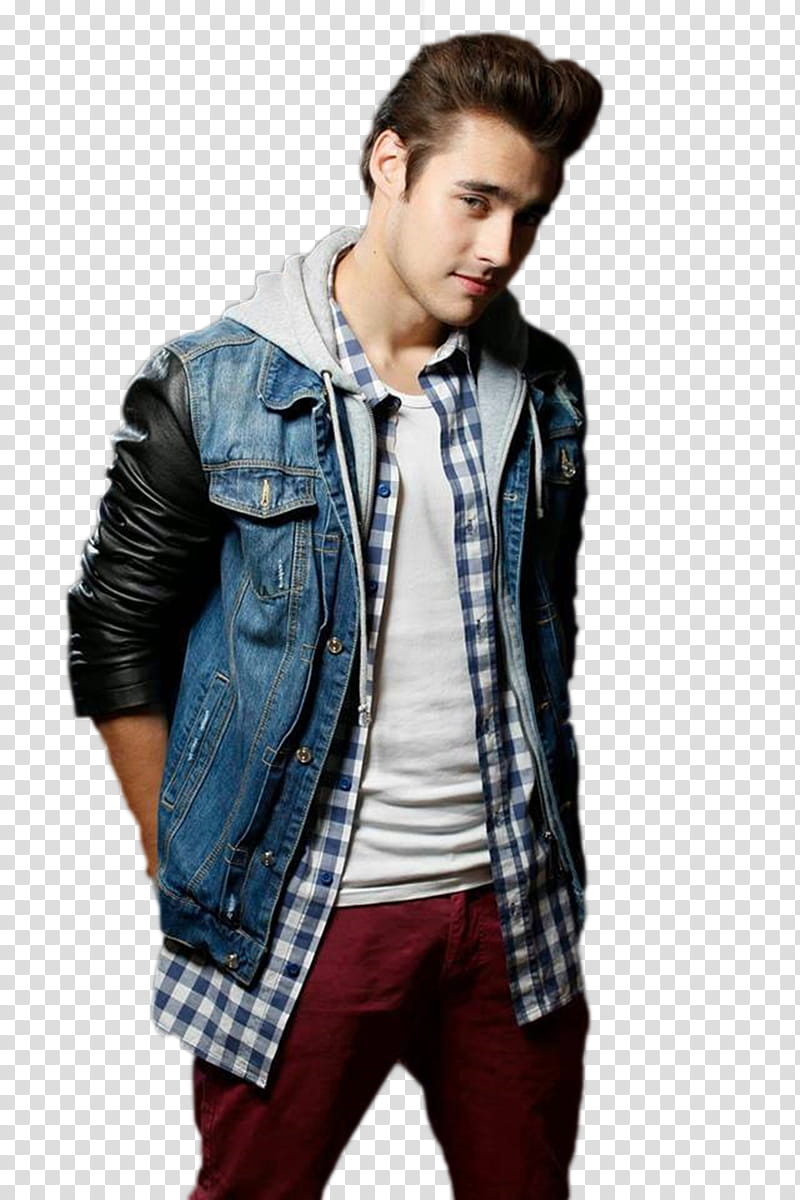 Jorge Blanco Elen, man wearing blue denim jacket transparent background PNG clipart