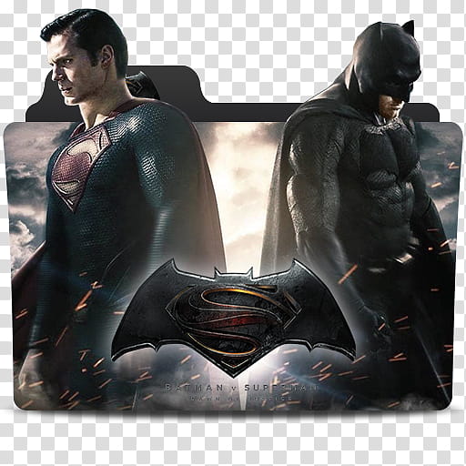 DC Extended Universe Folder Icon MoS JL , batmanvsupermandawnofjustice transparent background PNG clipart