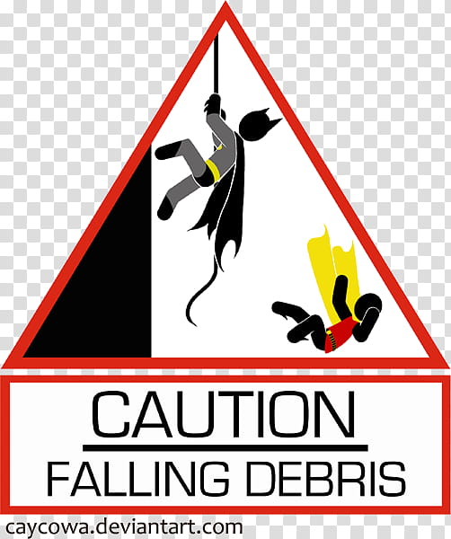 Caution Falling Debris, caution falling debris text overlay transparent background PNG clipart