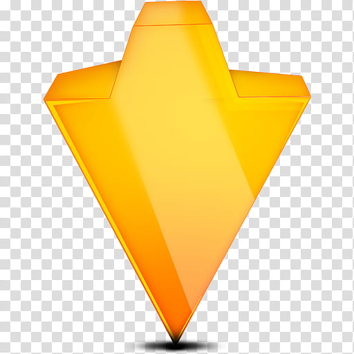 icon, yellow down arrow transparent background PNG clipart