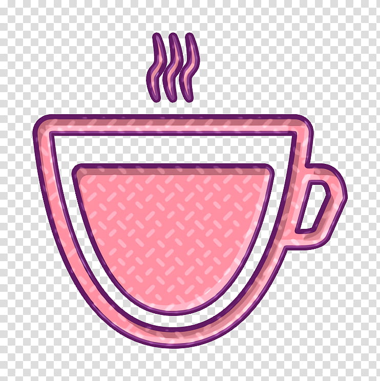 barista icon coffee icon doppio icon, Espresso Icon, Pink, Line, Symbol, Circle transparent background PNG clipart