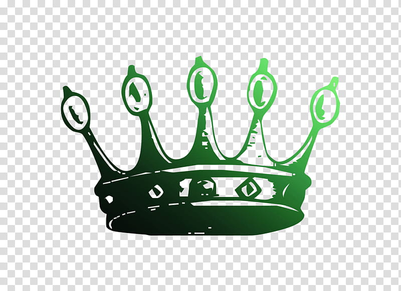 Crown Logo, Green transparent background PNG clipart