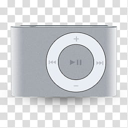 Apple iSet, silver iPod shuffle transparent background PNG clipart