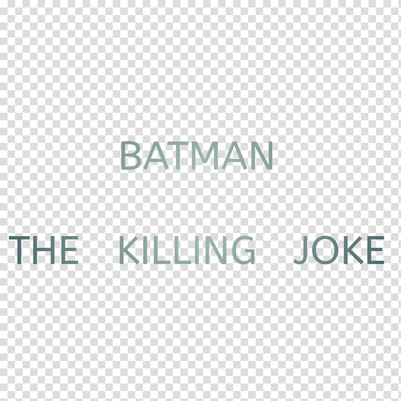 Batman The Killing Joke Title Logo Render transparent background PNG clipart