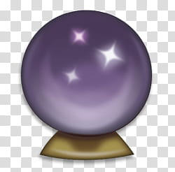 Emoji, purple crystal ball art transparent background PNG clipart