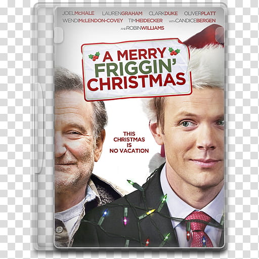 Movie Icon , A Merry Friggin' Christmas, A merry Friggin' Christmas DVD cover transparent background PNG clipart