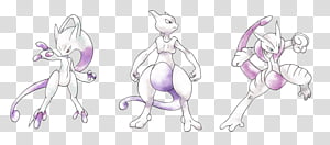 Free download, Mewtwo Mew and Newtwo original transparent background PNG  clipart