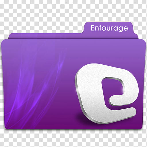 Programm , purple and gray Entourage folder icon transparent background PNG clipart