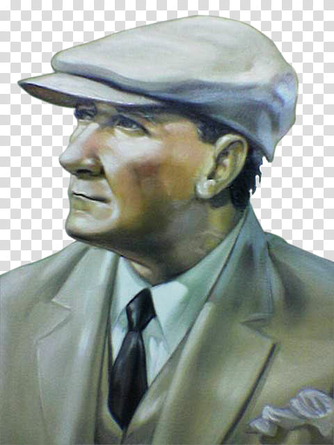 ATATURK, man wearing coat painting transparent background PNG clipart