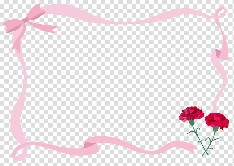 Background Pink Frame, Carnation, Mothers Day, Floral Design, Gift, Season, Frame transparent background PNG clipart