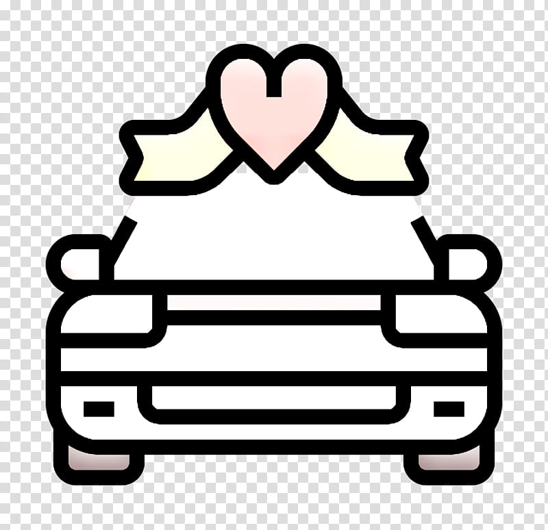 Car icon Wedding car icon Wedding icon, Line Art, Symbol, Coloring Book transparent background PNG clipart