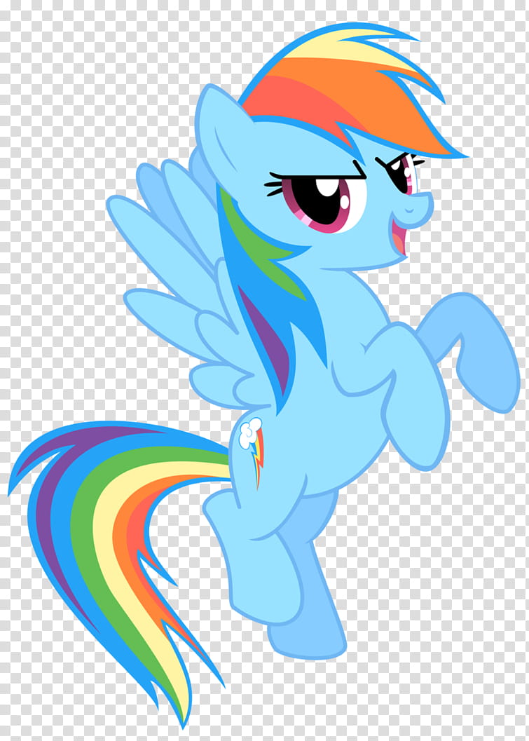 My Little Pony, rearing Rainbow Dash transparent background PNG clipart