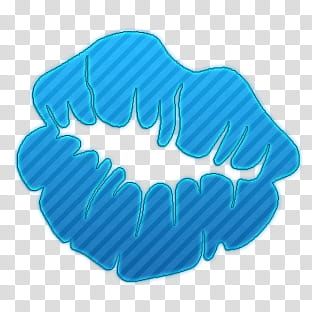 blue lips transparent background PNG clipart