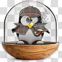 Sphere   the new variation, gray and black penguin illustration transparent background PNG clipart