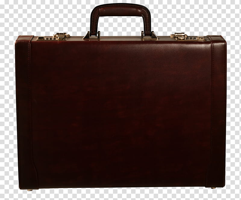 Suitcase, Baggage, Briefcase, Handbag, Business Bag, Brown, Leather transparent background PNG clipart