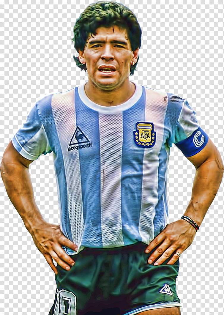 Diego Maradona Topaz transparent background PNG clipart