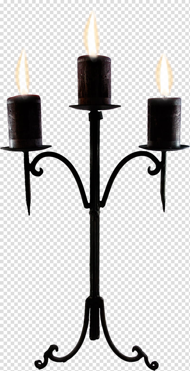 Resources  Overexposed, black steel candle holder close-up transparent background PNG clipart