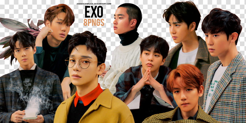 EXO Universe, EXO Korean pop stars transparent background PNG clipart