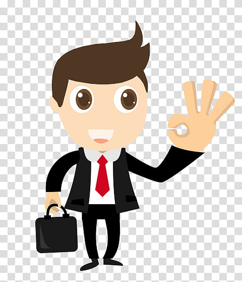 Company, Businessperson, Cartoon, Drawing, Management, Gesture, Finger, Okay transparent background PNG clipart