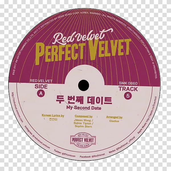 SHARE CD Perfect Velvet Red Velvet transparent background PNG clipart