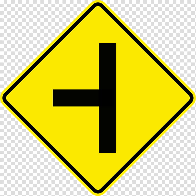 Road, Traffic Sign, Warning Sign, Threeway Junction, Road Signs In Colombia, Road Junction, Driving, Intersection transparent background PNG clipart