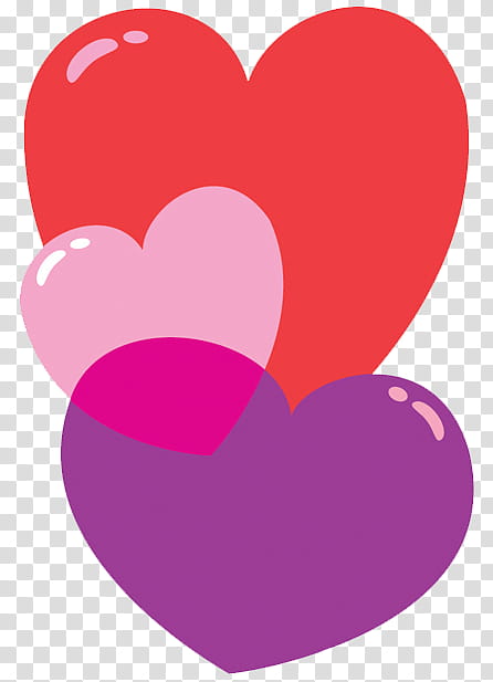 three hearts art transparent background PNG clipart