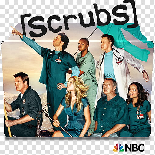 Scrubs series and season folder icons, Scrubs ( transparent background PNG clipart