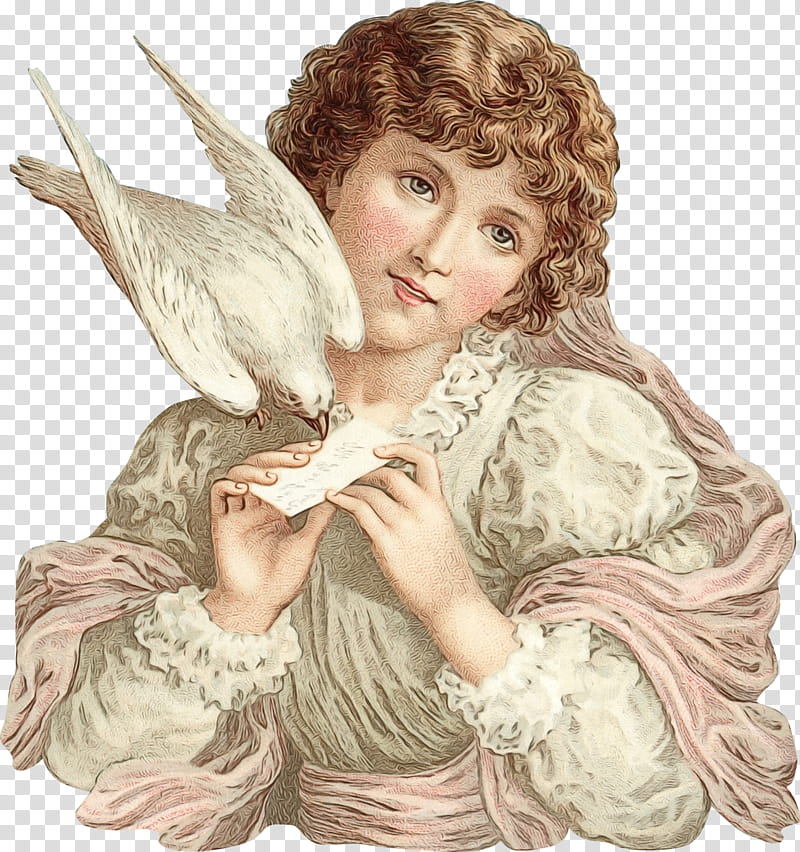 angel ringlet cupid wing, Watercolor, Paint, Wet Ink transparent background PNG clipart