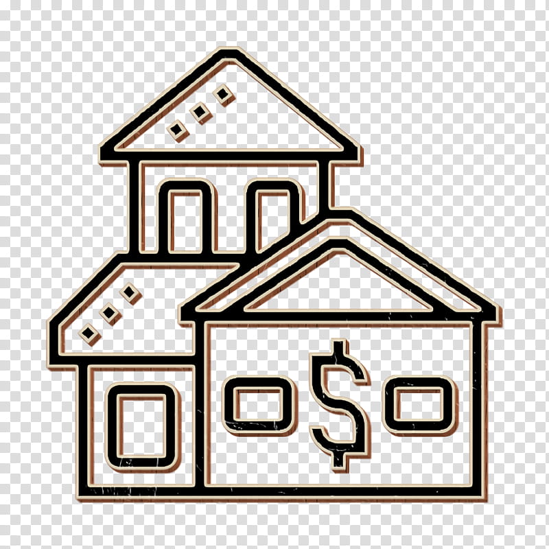 Money icon Saving and Investment icon House icon, Property, Roof, Real Estate, Line, Home transparent background PNG clipart