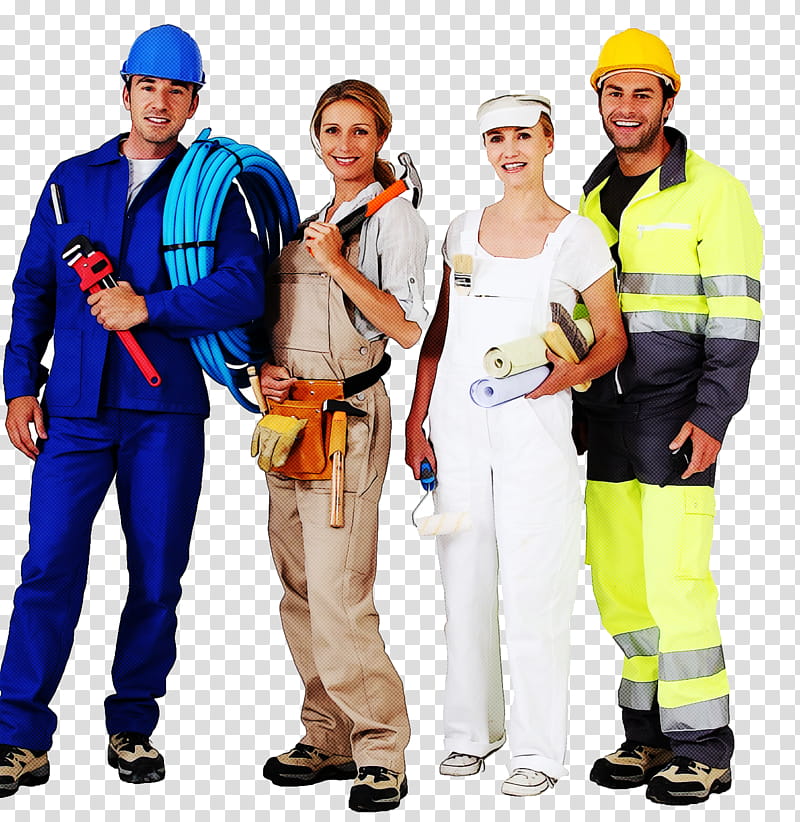 blue-collar worker personal protective equipment construction worker high-visibility clothing workwear, Bluecollar Worker, Highvisibility Clothing, Job, Engineer transparent background PNG clipart
