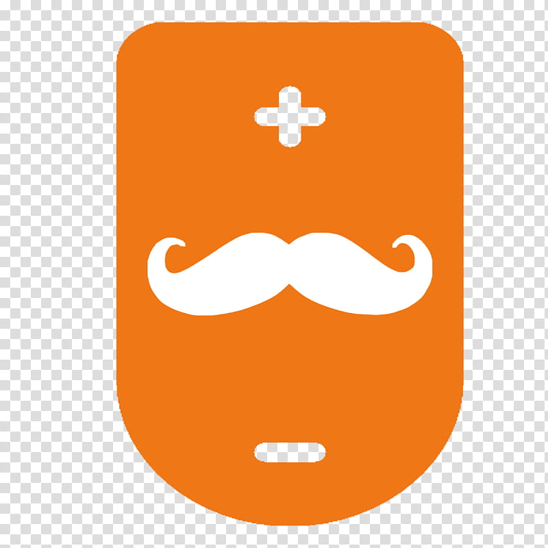 Moustache, Computer Software, Hair, Hairstyle, Orange, Mobile Phone Case, Glasses, Smile transparent background PNG clipart