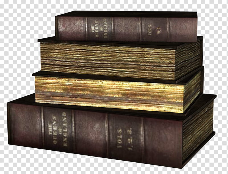 Old Books , four brown books transparent background PNG clipart