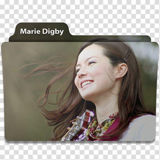 Music Folder , Marie Digby transparent background PNG clipart