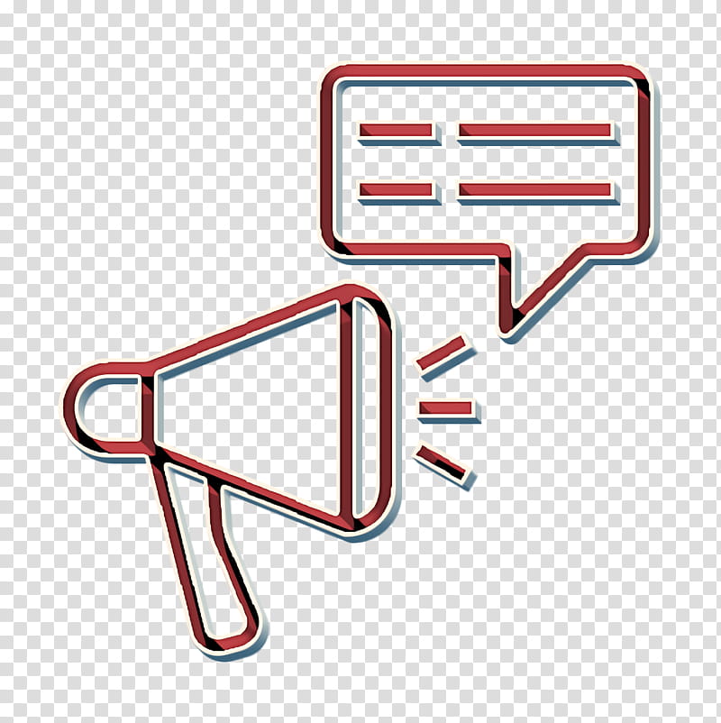 Advertising icon Megaphone icon Bullhorn icon, Line, Sign, Logo transparent background PNG clipart