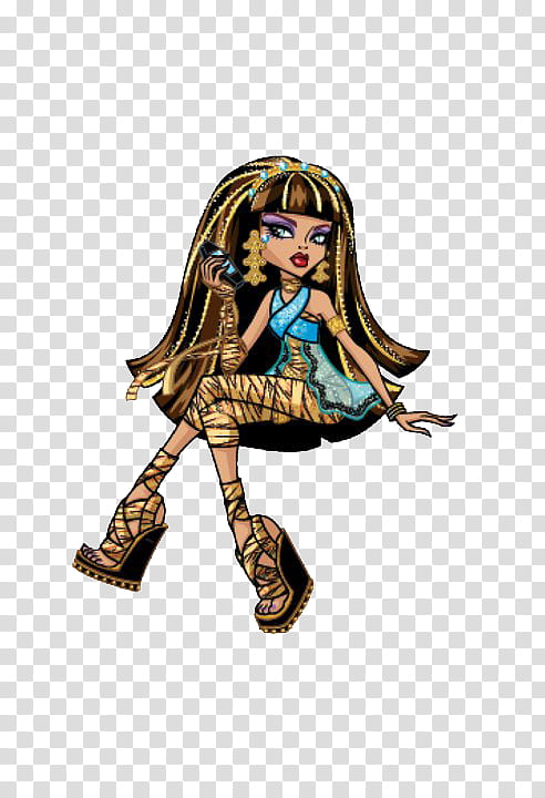 MH, brown-haired female monster high character transparent background PNG clipart