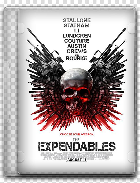 Bruce Willis DVD Movie Icons, expendables transparent background PNG clipart