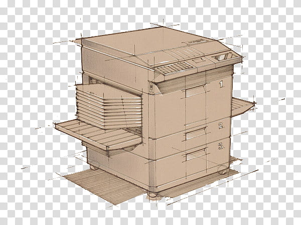 brown copier illustration transparent background PNG clipart