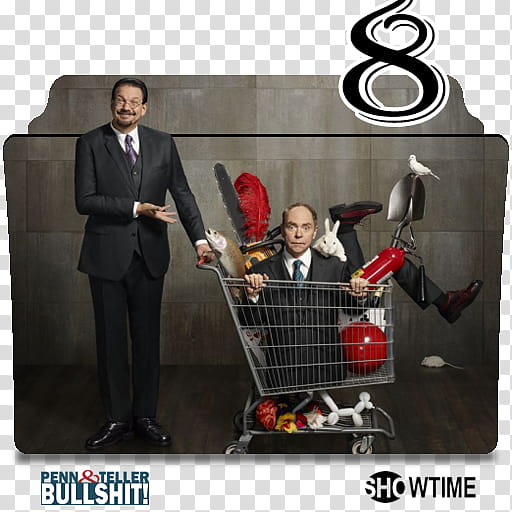 Penn and Teller Bullshit series and season icons, Penn & Teller Bullshit! S ( transparent background PNG clipart