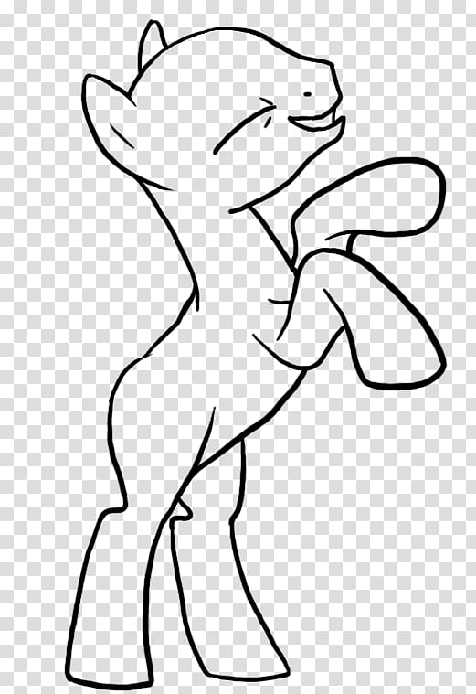 Free to use Brony line art, animal sketch transparent background PNG clipart