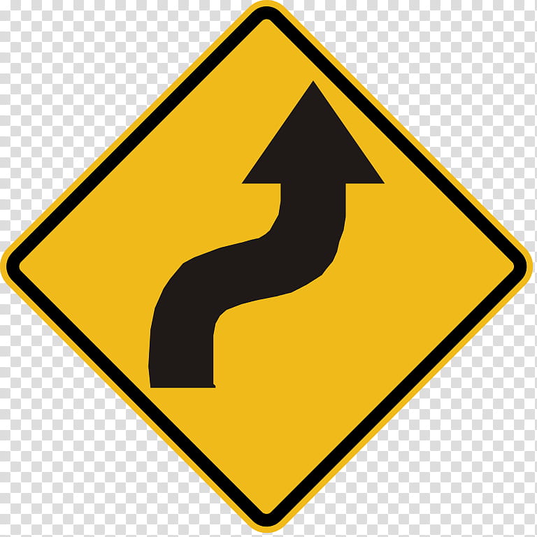 Road Sign Arrow, Reverse Curve, Traffic Sign, Road Curve, Warning Sign, Symbol, Intersection, Signage transparent background PNG clipart
