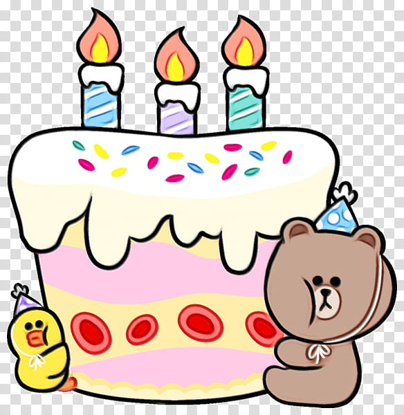Birthday Cake Drawing, Line Friends, Cony, Birthday
, Sticker, Cartoon, Suitcase, Cake Decorating transparent background PNG clipart