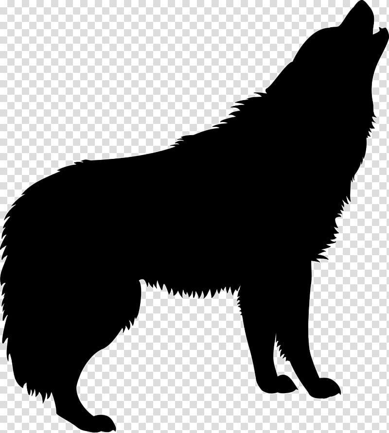 Howling Wolf Silhouette transparent background PNG clipart