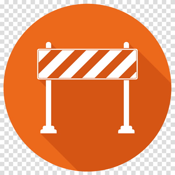 Orange, Road, Roadblock, Line, Sign, Table, Logo, Furniture transparent background PNG clipart