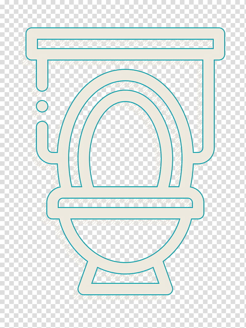 Bathroom icon Toilet icon, Line, Symbol, Logo, Neon, Circle, Emblem transparent background PNG clipart