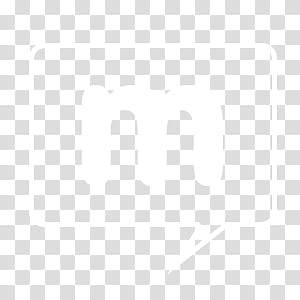 Light Dock Icons, miranda, white m speech balloon icon transparent background PNG clipart
