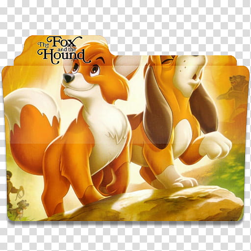 Disney Movies Icon Folder Pack, The Fox and the Hound transparent background PNG clipart