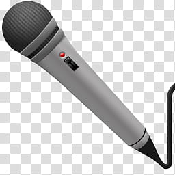 Windows Live For XP, gray microphone transparent background PNG clipart